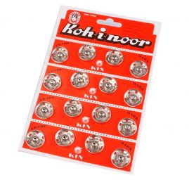 Patenty kovové velikost č.8 20,9/20,9 mm nikl