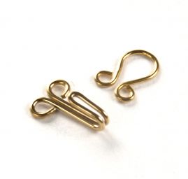 Háček+očko č.4 (12+10mm) zlaté barvy