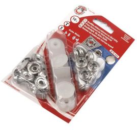 Druky kovové 6 (Ø 15mm) bílý hladký AUTO-MOTO