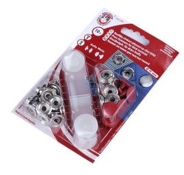 Druky kovové 6 (Ø 15mm) červený hladký AUTO-MOTO