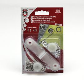 Druky ROLAND BABY bílé O 10mm bal 15 ks