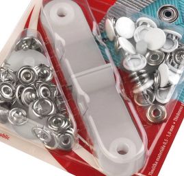 Druky ROLAND STYLE bílé Ø 11mm bal 15 ks