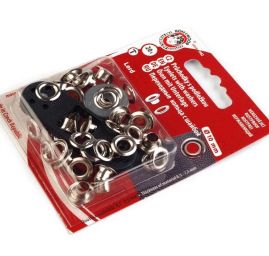 Průchodky 5,5x5x10 O10mm stříbrné