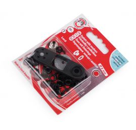 Průchodky 4x5x7,5 Ø8mm NIKL černá