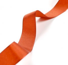 Stuha taftová šíře 20mm skořicově hnědá