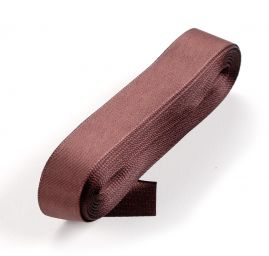 Stuha taftová šíře 20mm hnědá