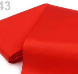 Stuha taftová šíře 40mm červená