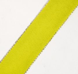 Stuha taftová lurex šíře 25mm sv.zelená