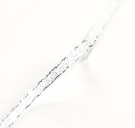 Stuha lurex stříbrná šíře 3mm