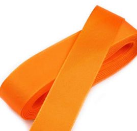 Stuha taftová šíře 25mm oranžové barvy