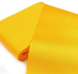 Stuha taftová šíře 72 mm žlutá