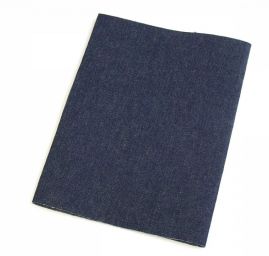 Záplata zažehlovací textilní rozměr 45×17 cm tm.modrá