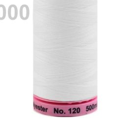 Nit polyesterová bílá návin 500 m Aspo Amann