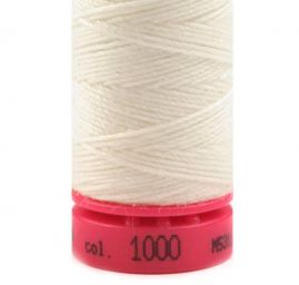 Nitě jeans 30×3 tex, 100% PES, návin 30 m, lomená bílá