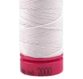 Nitě jeans 30×3 tex, 100% PES, návin 30 m, bílá