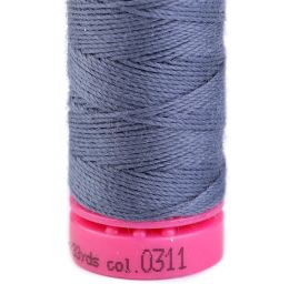 Nitě jeans 30×3 tex, 100% PES, návin 30 m, modrošedá