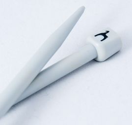 Pletacie ihlice rovné plastové, 35 cm, veľ. 20