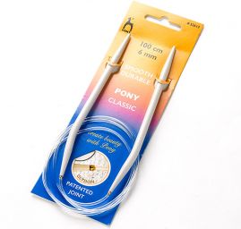 Kruhové jehlice, 100cm, vel. 6 PONY