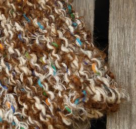 Pletená čepice Marlen "babka" s copánky