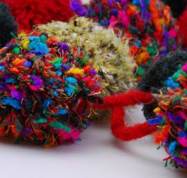 Efektní bambulková šála Marlen mix barev