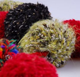 Efektní bambulková šála Marlen mix barev