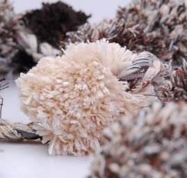 Efektné Brmbolcový CALA Marlen hnedý melír