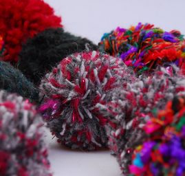 Efektní bambulková šála Marlen mix barev