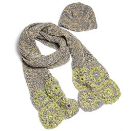 Pletená/Háčkovaná čepice a šála