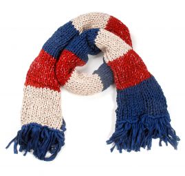 Šála MarLen ručně pletená široké pruhy