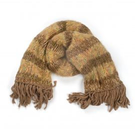 Šála MarLen ručně pletená zelenohnědá