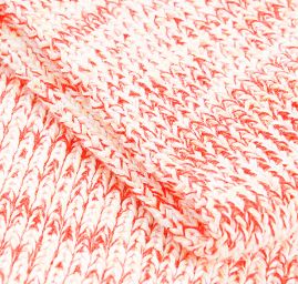 Šála pletená MarLen červenosmetanový melír