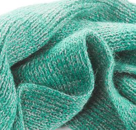 Šála pletená MarLen zelenošedý melír