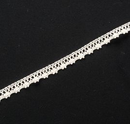 Krajka lem paličkovaná jemná režné barvy