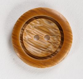 Gombík plastový hnedý melír