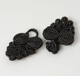 Japonské zapínání "knoflík" malé s korálky