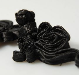 Japonské zapínání "knoflík" malé černé