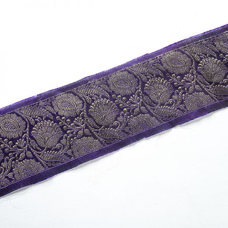 Orientální žakárová porta švestkově modrá