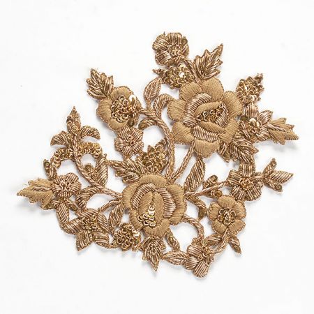 Květinová aplikace menší zlatá