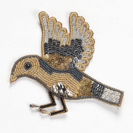 Zvířecí aplikace ptáček s krystaly