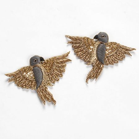 Zvířecí aplikace barevní papoušci šedí