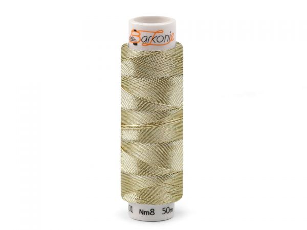 Nit metalická Elisabeth 50m zlatá