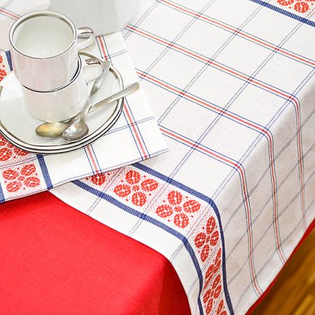 Běhoun ubrus kuchyňský červený