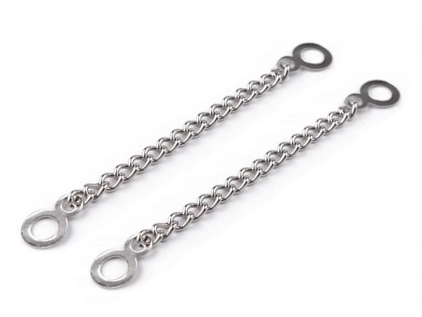 Poutko kovový řetízek nikl stříbrný