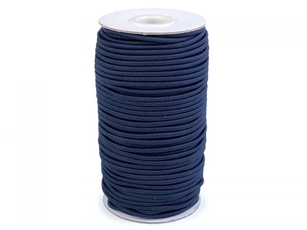 Guma kulatá pruženka 3mm silná tmavě modrá