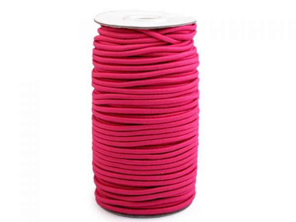 Guma kulatá pruženka 3mm silná fuchsiová