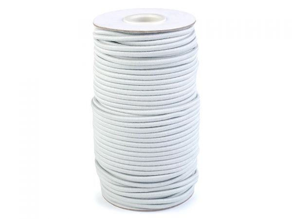 Guma kulatá pruženka 2mm silná bílá