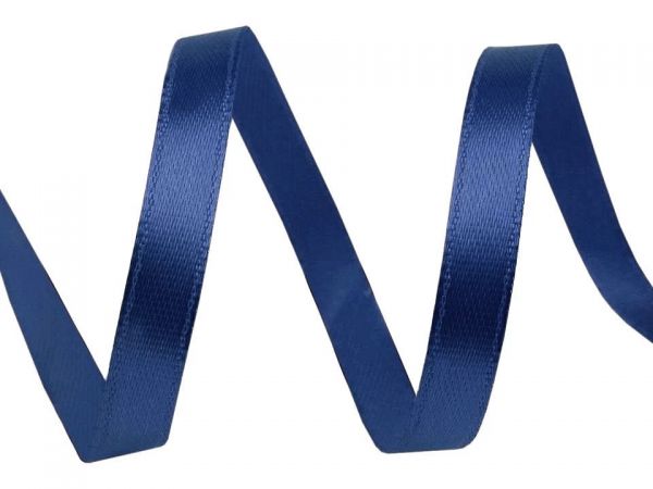Atlasová stuha šíře 6mm tmavě modrá