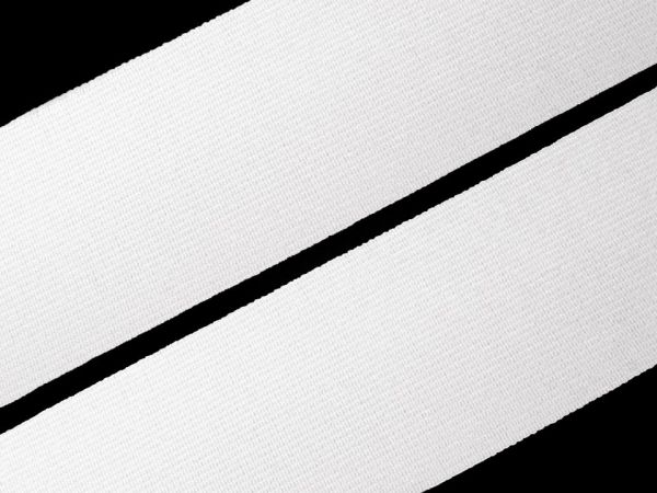 Guma prádlová tkaná jemná 25mm bílá