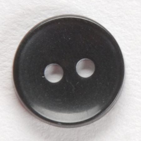 Knoflík košilový dvoudírkový 12mm černý