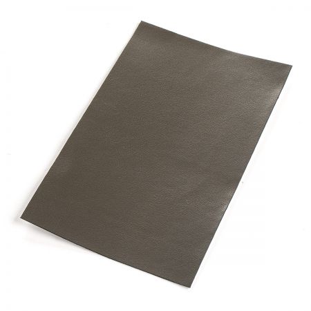Záplata samolepící imitace kůže 10x16cm tm.šedá